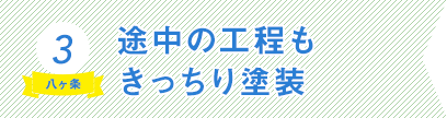 3）途中の工程もきっちり塗装